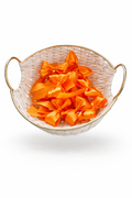 Orange Satin Bows - 2 Loop