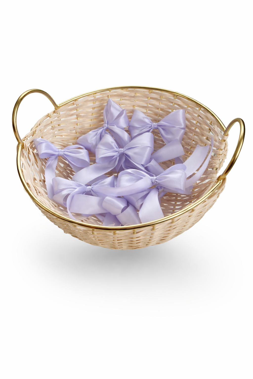 Lavender Satin Bows - 2 Loop